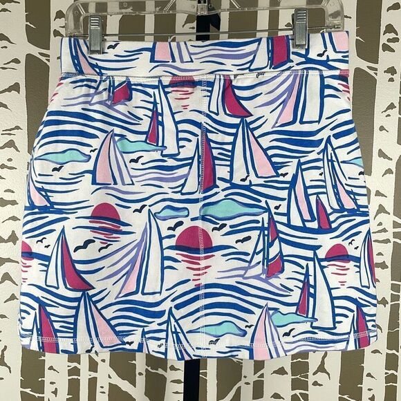 Talbots Nautical Sailboat Print Skort S - Picture 10 of 10